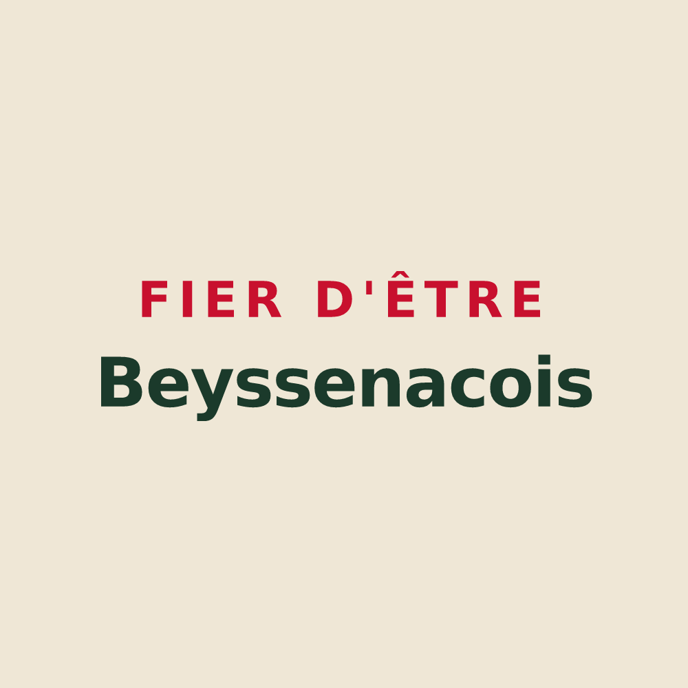 Tote bag « Fier d'être Beyssenacois » — design pour Beyssenac