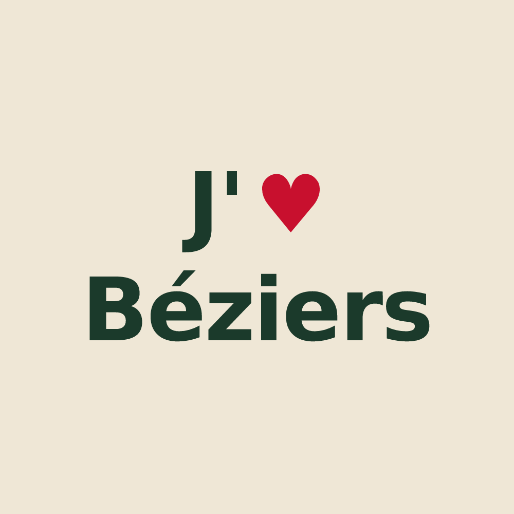 Tote bag personnalisé Béziers — design J'aime Béziers
