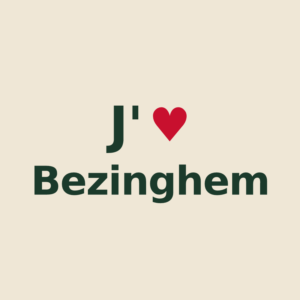 Tote bag personnalisé Bezinghem — design J'aime Bezinghem