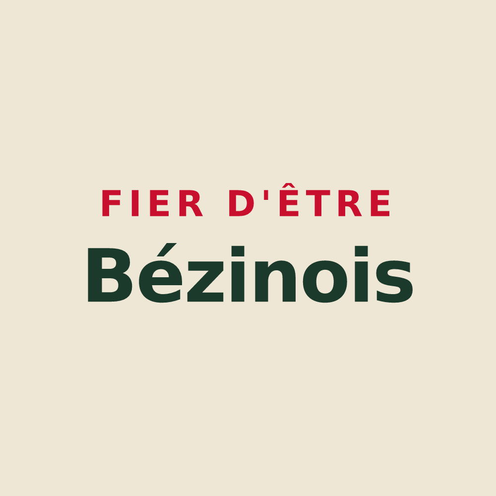 Tote bag « Fier d'être Bézinois » — design pour Bezins-Garraux