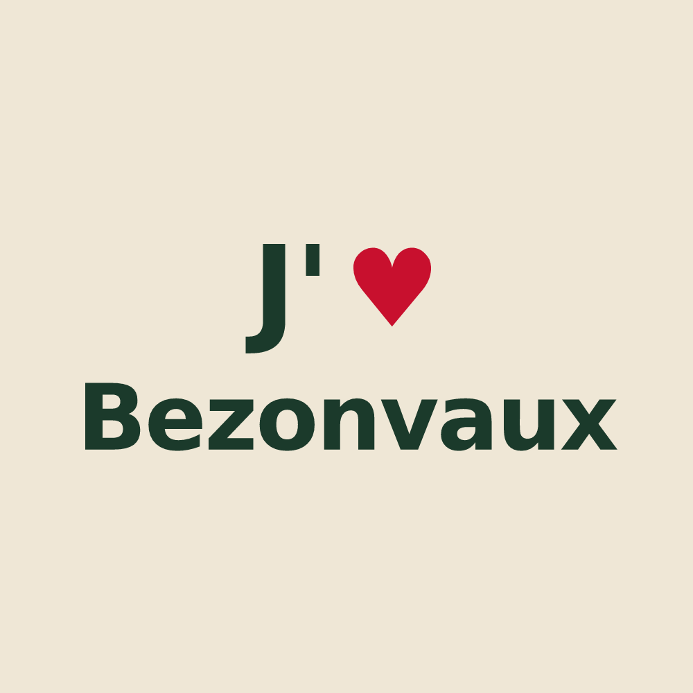 Tote bag personnalisé Bezonvaux — design J'aime Bezonvaux