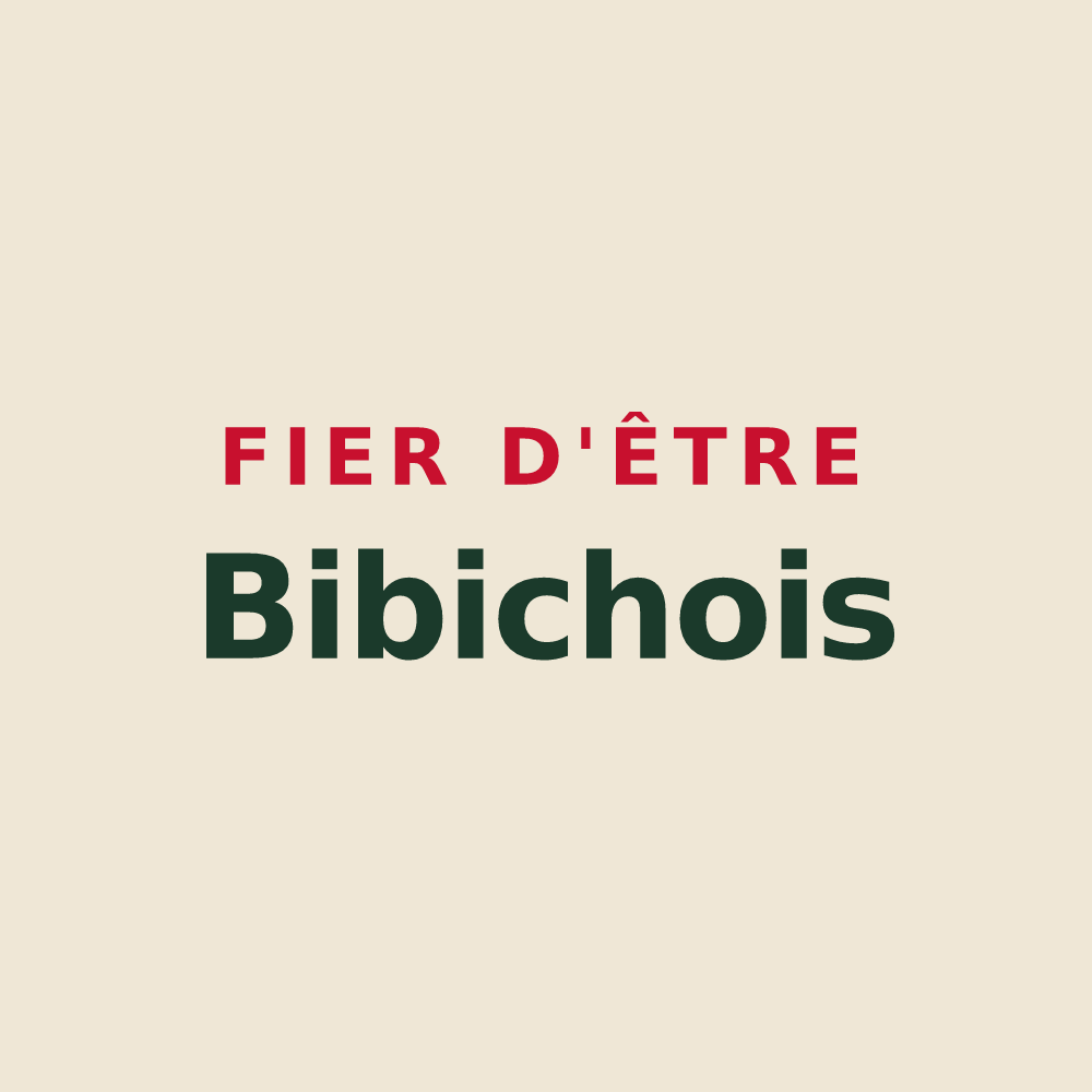 Tote bag « Fier d'être Bibichois » — design pour Bibiche