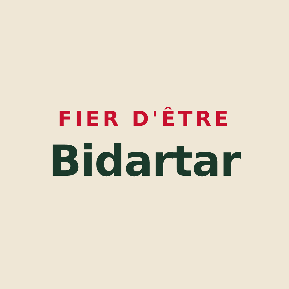 Tote bag « Fier d'être Bidartar » — design pour Bidart