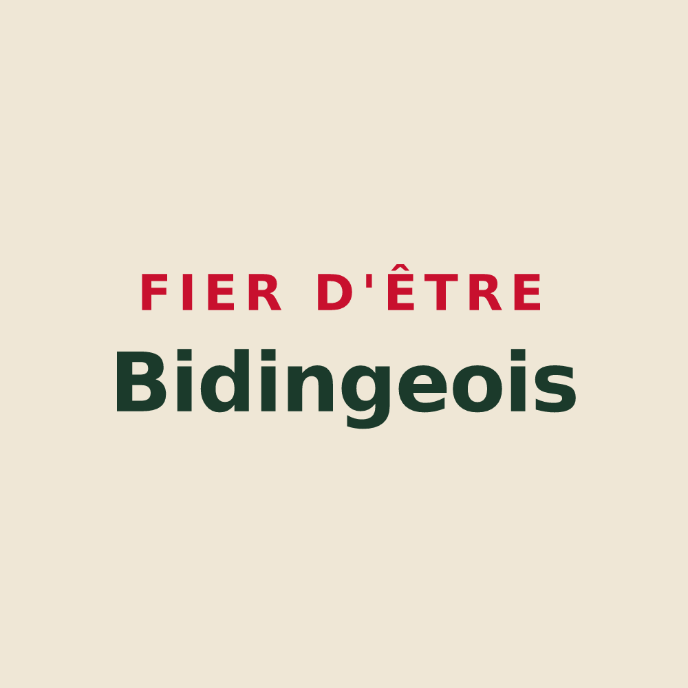 Tote bag « Fier d'être Bidingeois » — design pour Biding