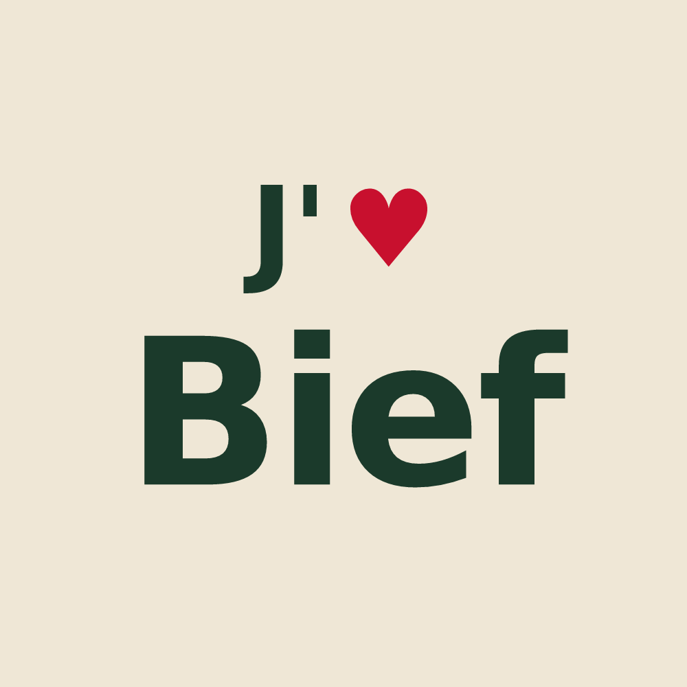 Tote bag personnalisé Bief — design J'aime Bief