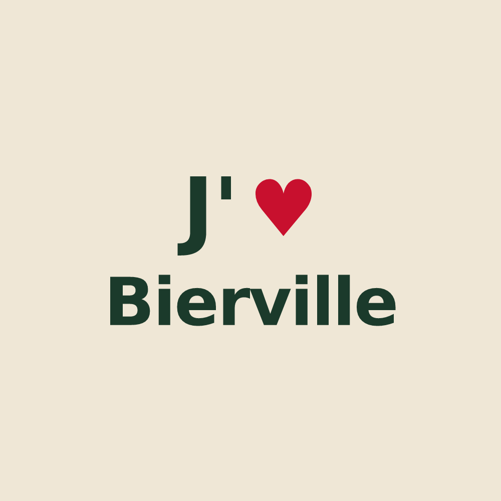Tote bag personnalisé Bierville — design J'aime Bierville