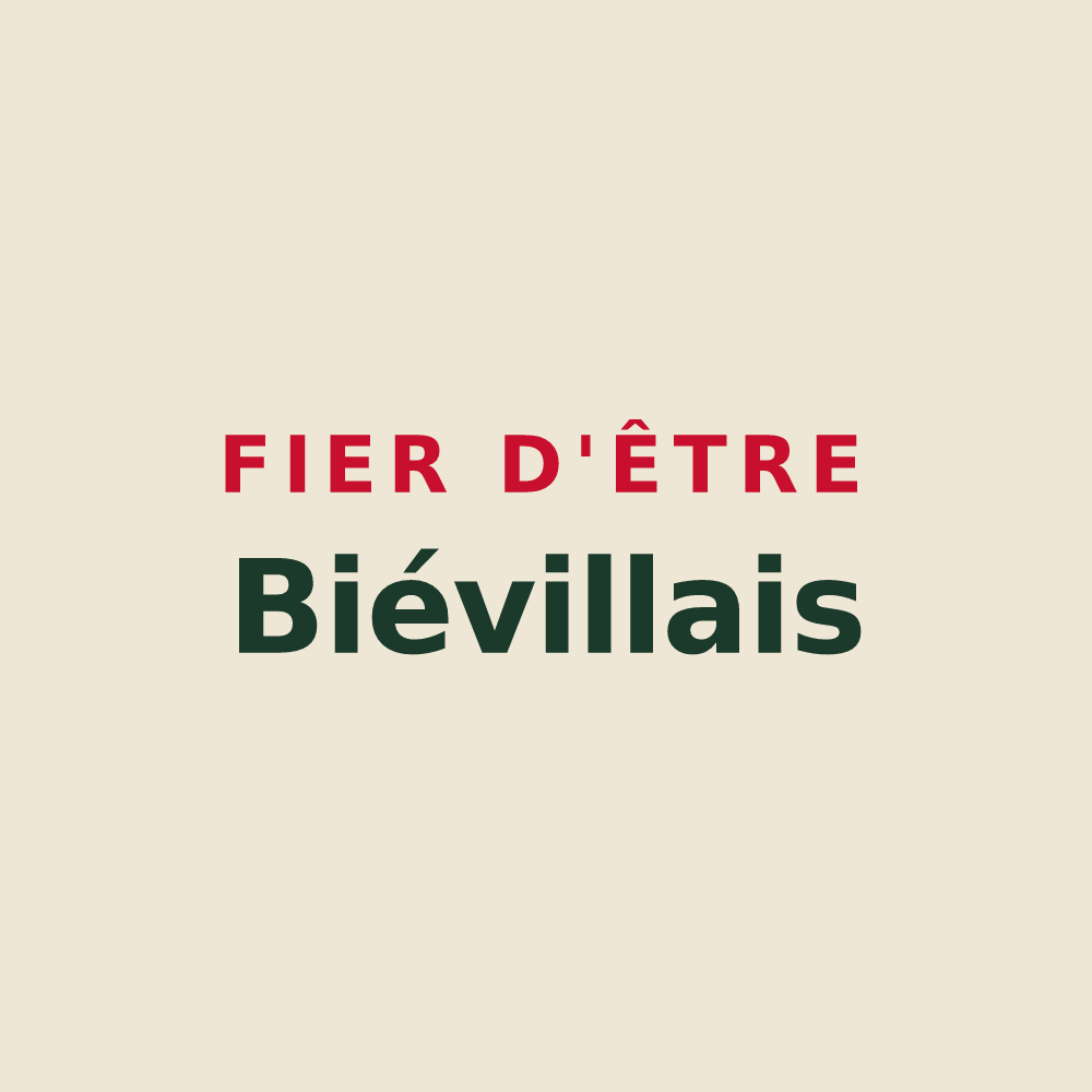 Tote bag « Fier d'être Biévillais » — design pour Biéville