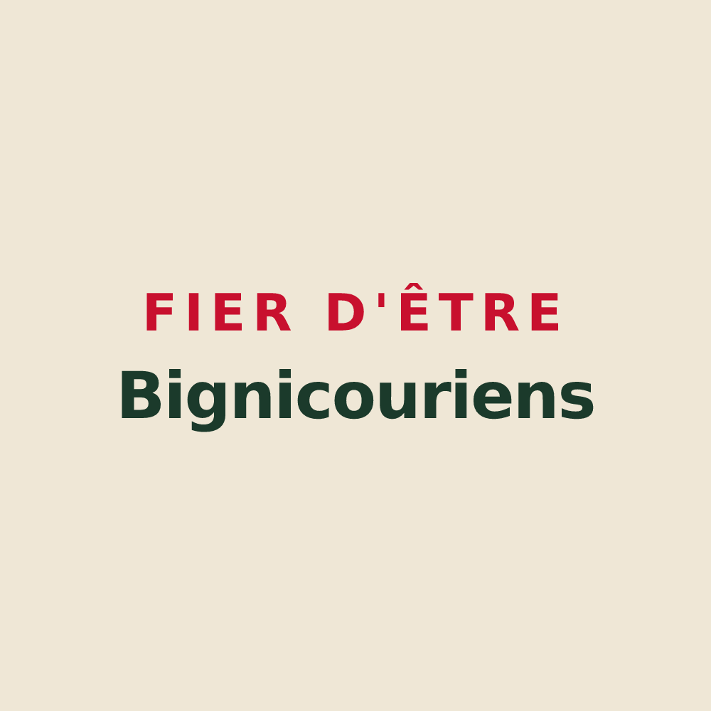 Tote bag « Fier d'être Bignicouriens » — design pour Bignicourt-sur-Saulx