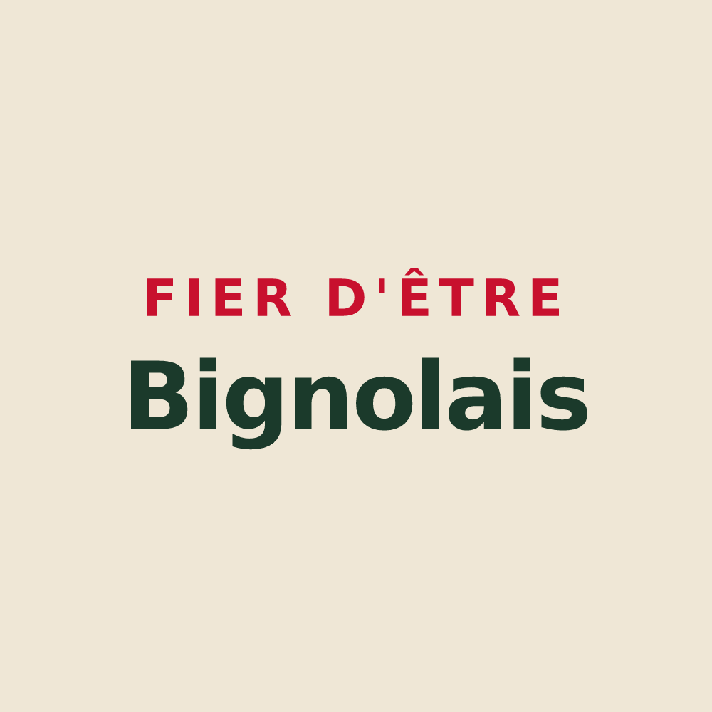 Tote bag « Fier d'être Bignolais » — design pour Bignoux