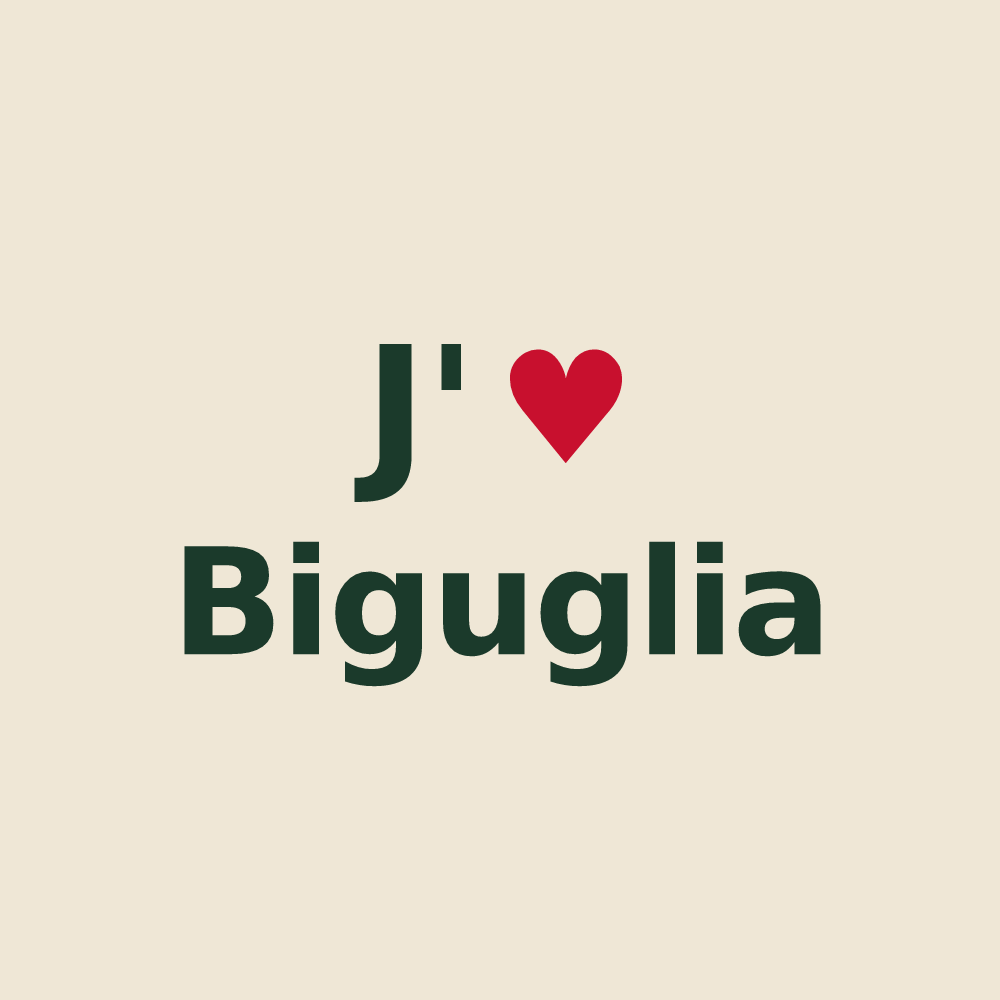 Tote bag personnalisé Biguglia — design J'aime Biguglia