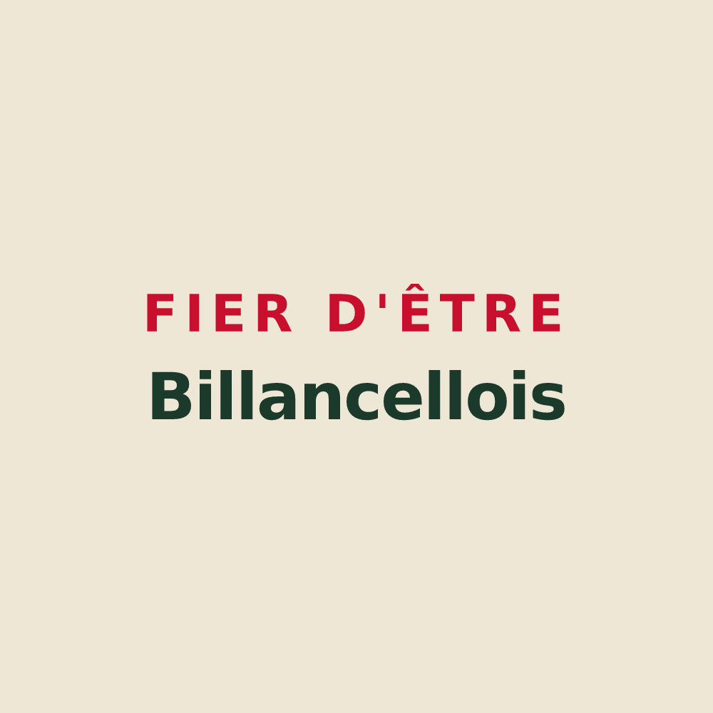 Tote bag « Fier d'être Billancellois » — design pour Billancelles
