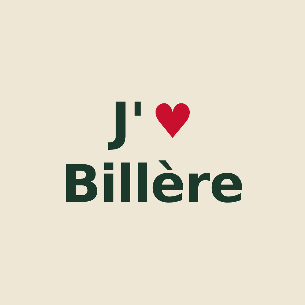 Tote bag personnalisé Billère — design J'aime Billère