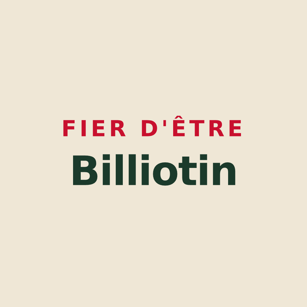 Tote bag « Fier d'être Billiotin » — design pour Billiers