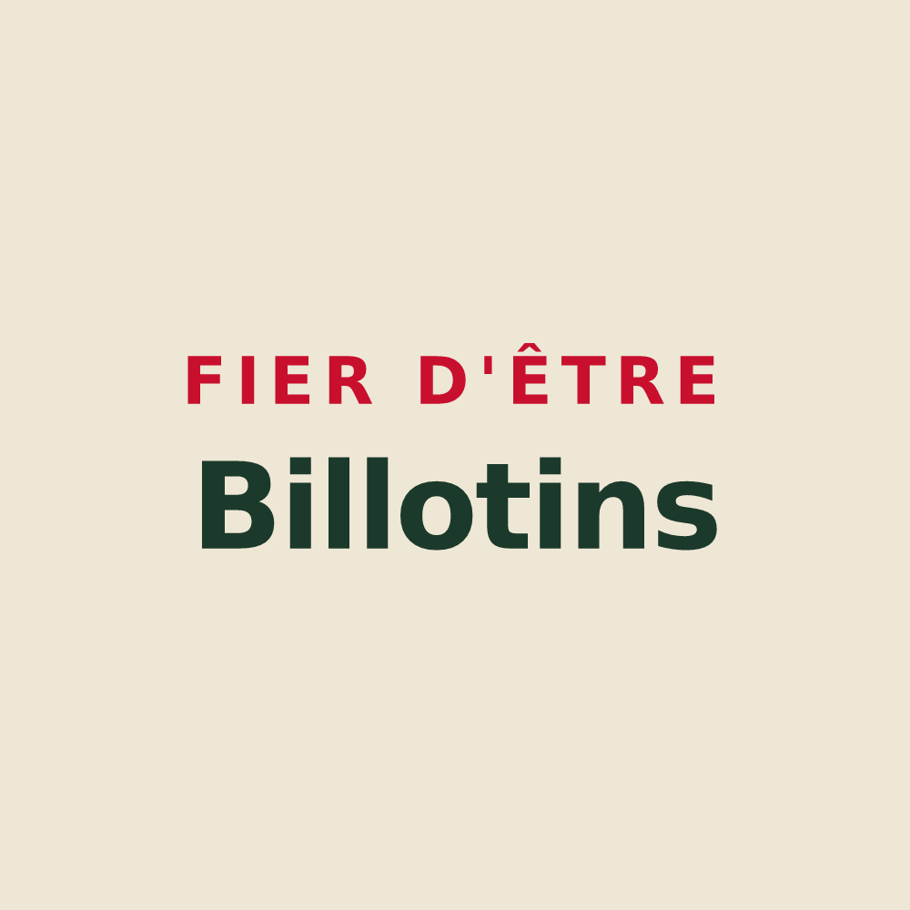 Tote bag « Fier d'être Billotins » — design pour Billy-le-Grand