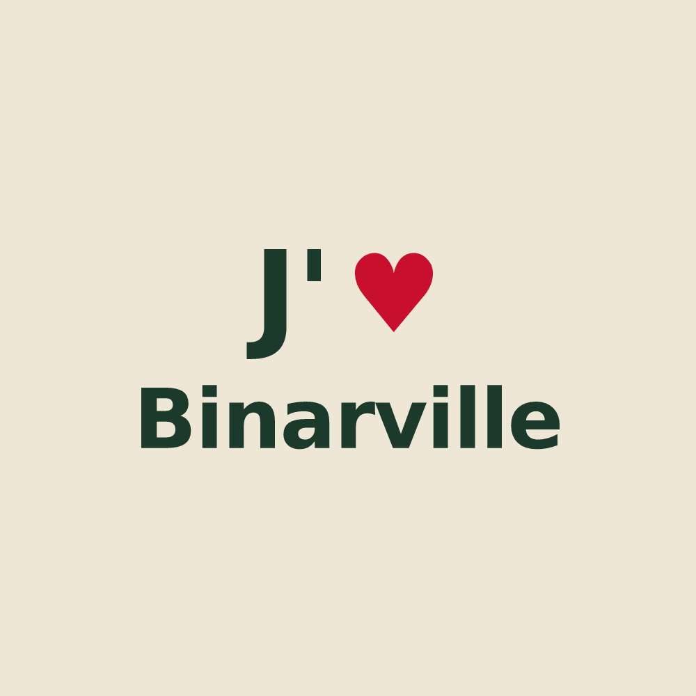 Tote bag personnalisé Binarville — design J'aime Binarville