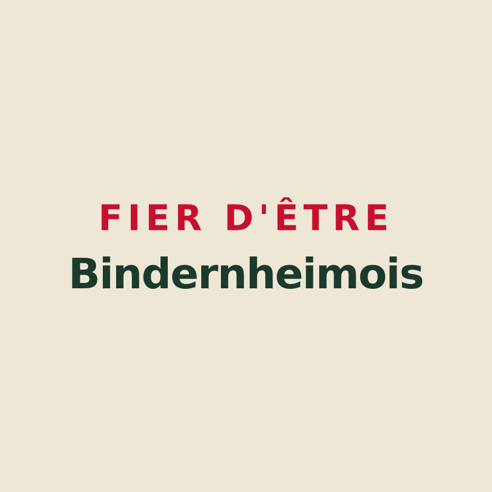 Tote bag « Fier d'être Bindernheimois » — design pour Bindernheim