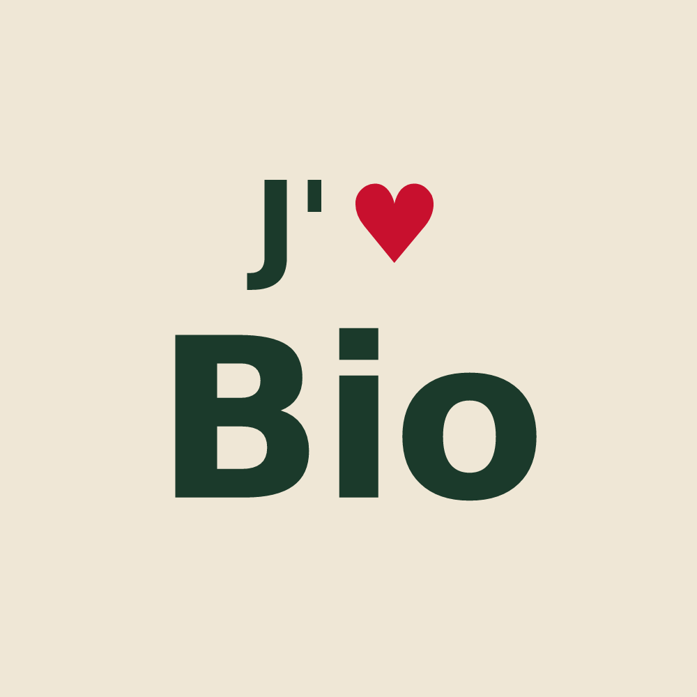 Tote bag personnalisé Bio — design J'aime Bio
