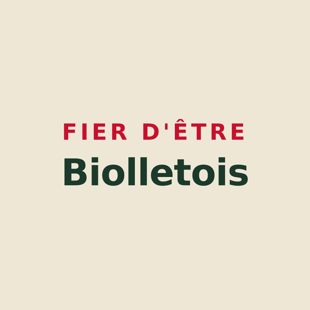 Tote bag « Fier d'être Biolletois » — design pour Biollet