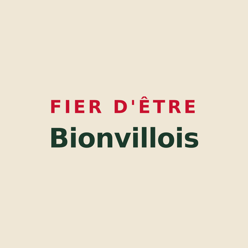 Tote bag « Fier d'être Bionvillois » — design pour Bionville-sur-Nied