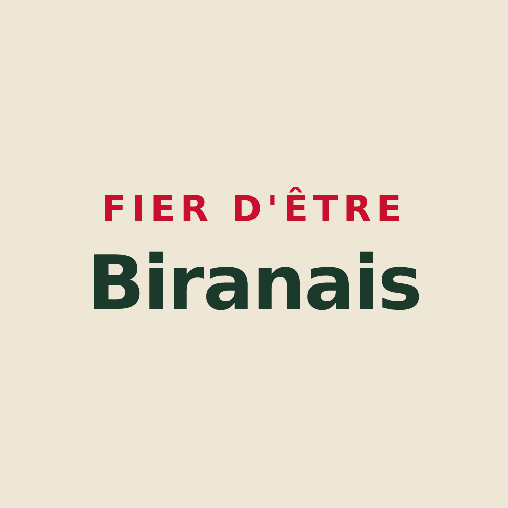 Tote bag « Fier d'être Biranais » — design pour Biran