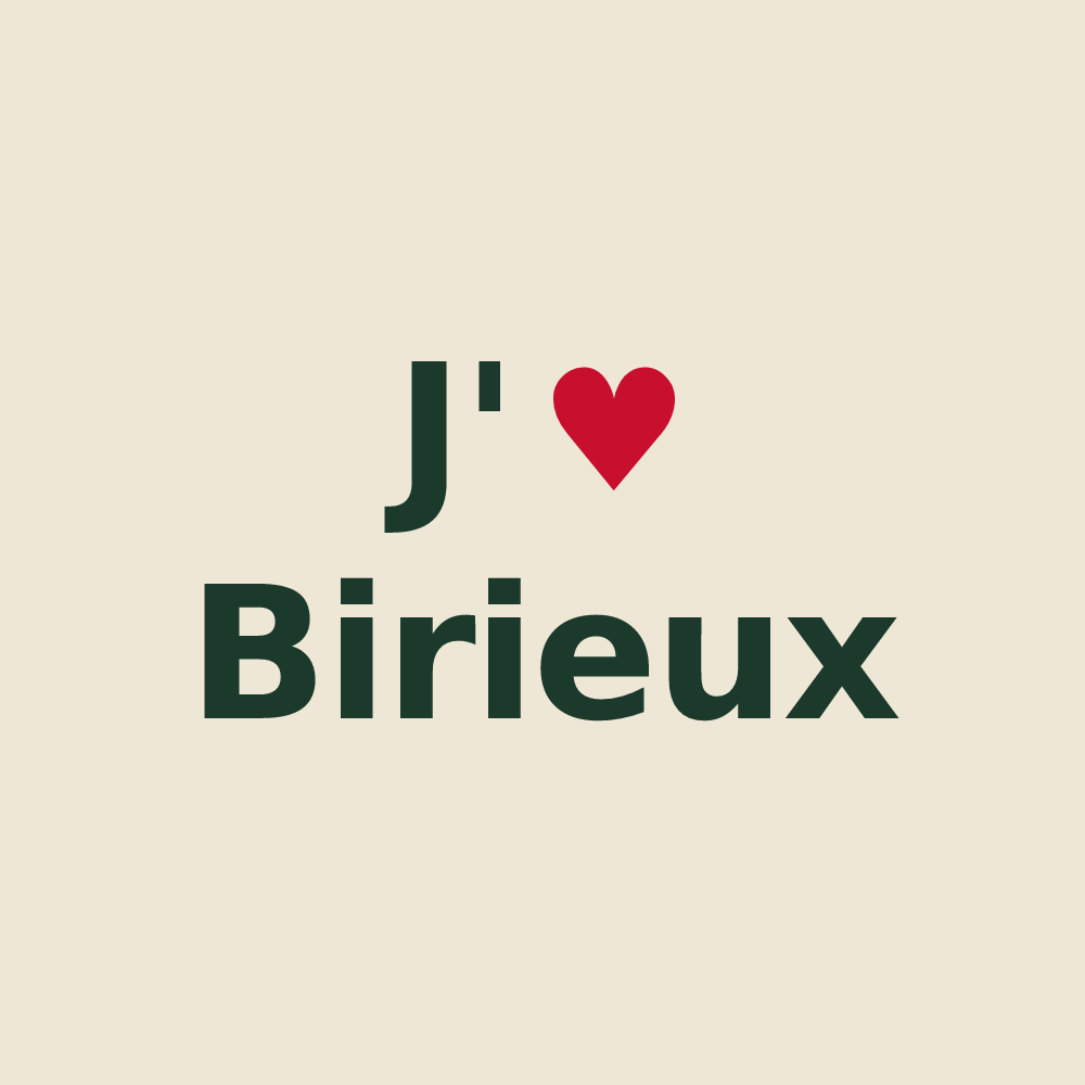 Tote bag personnalisé Birieux — design J'aime Birieux