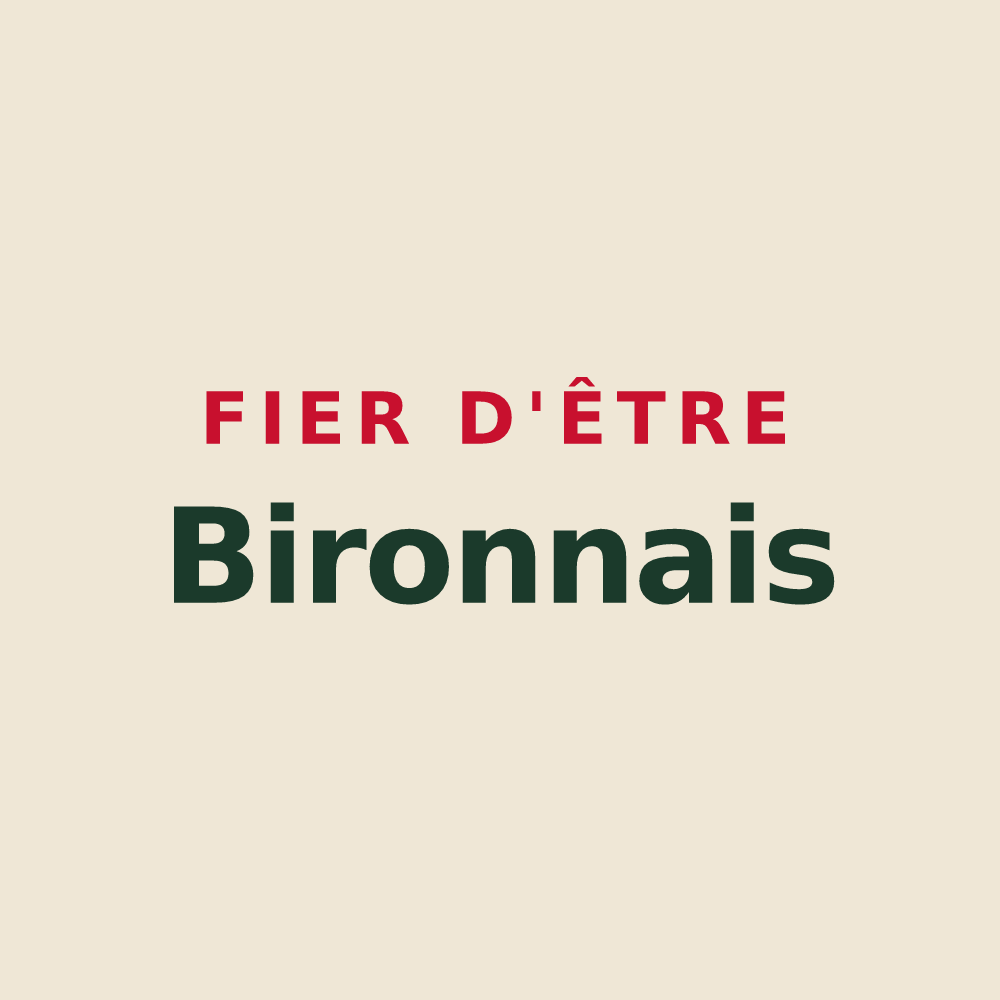 Tote bag « Fier d'être Bironnais » — design pour Biron
