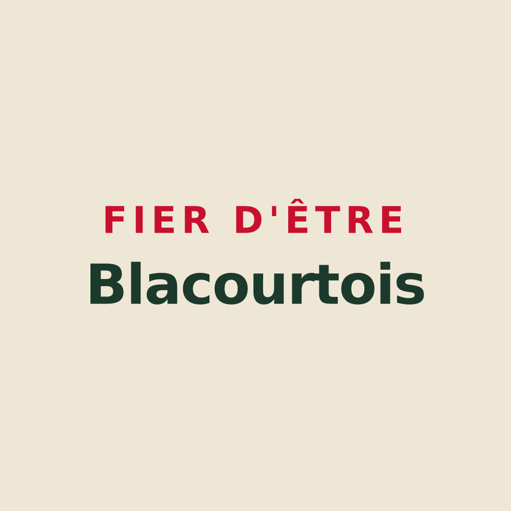 Tote bag « Fier d'être Blacourtois » — design pour Blacourt