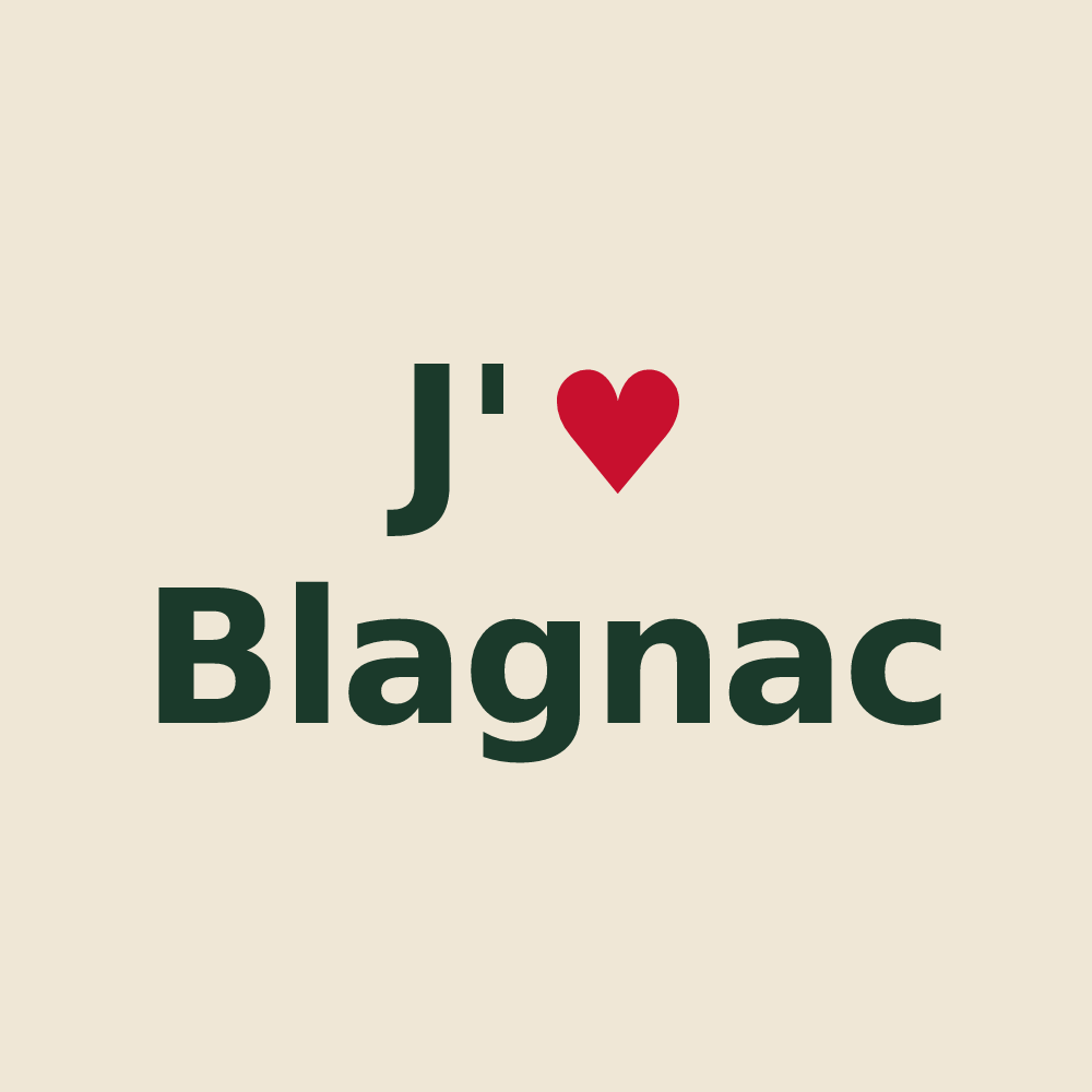 Tote bag personnalisé Blagnac — design J'aime Blagnac