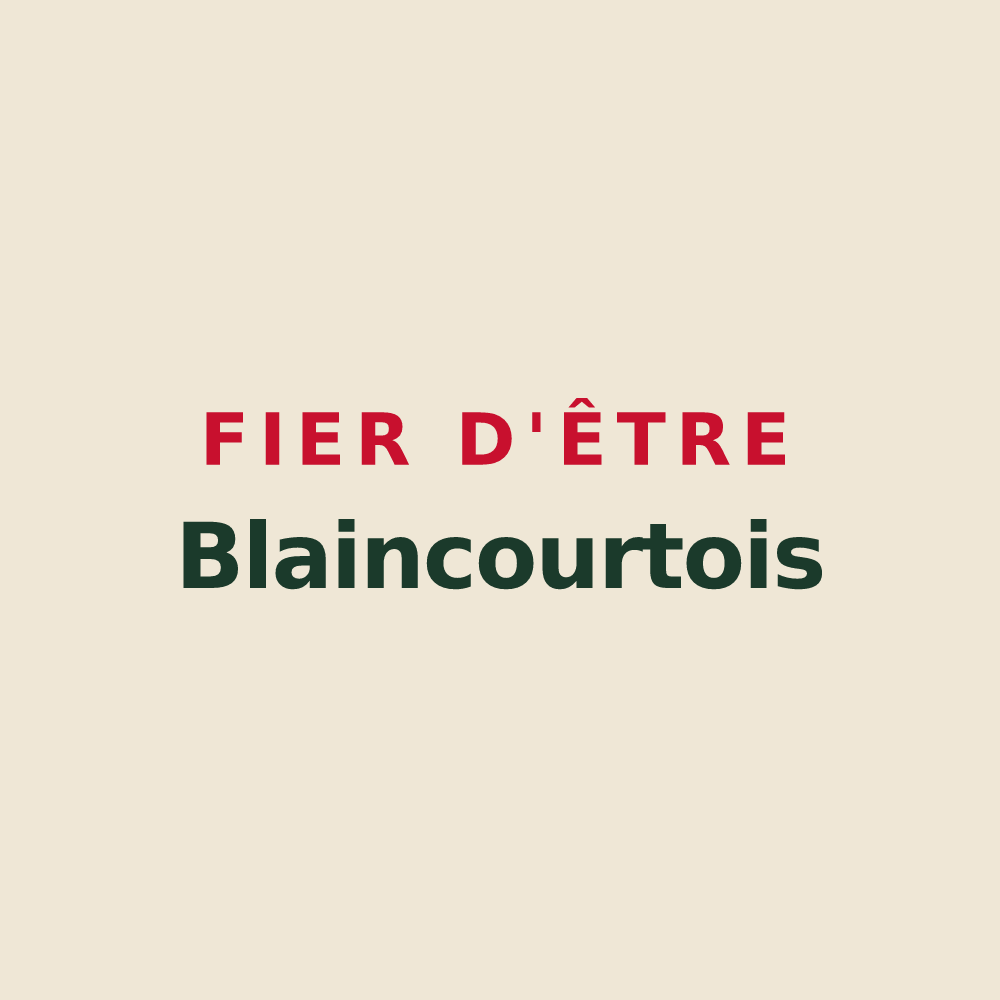 Tote bag « Fier d'être Blaincourtois » — design pour Blaincourt-sur-Aube