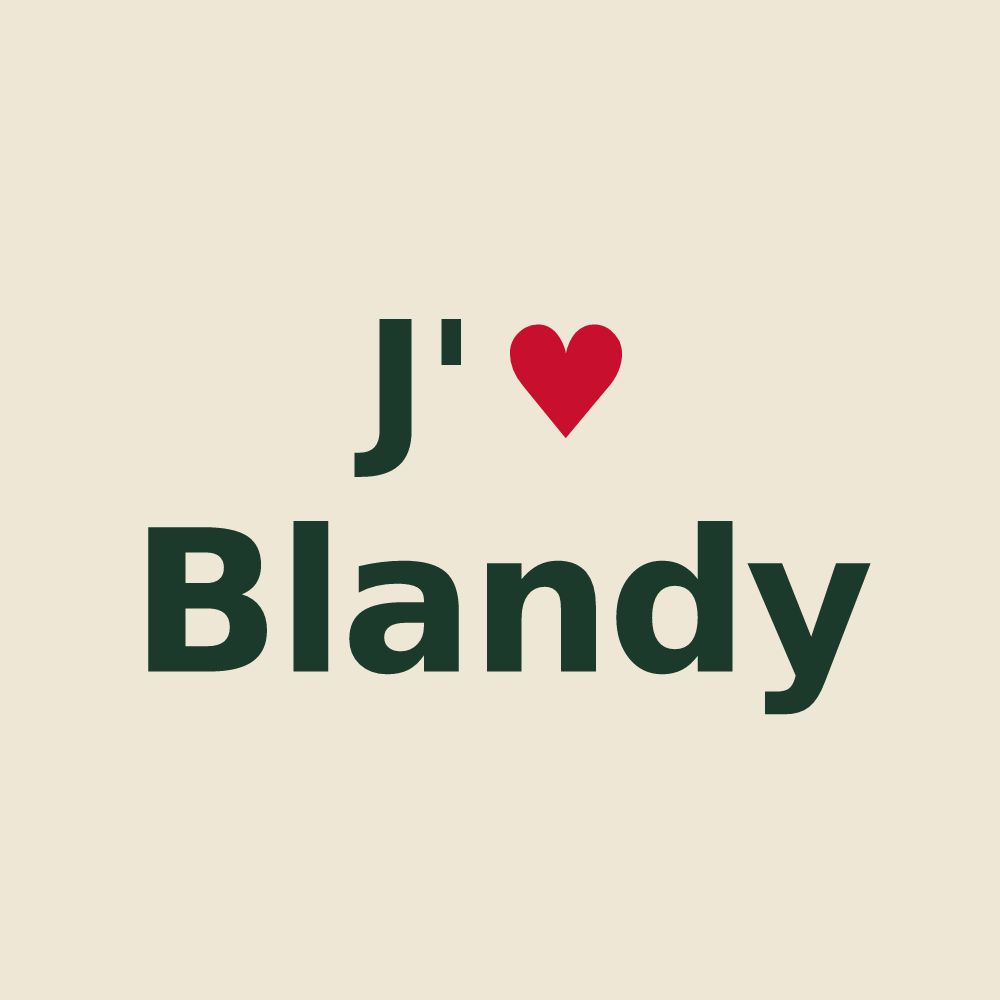 Tote bag personnalisé Blandy — design J'aime Blandy