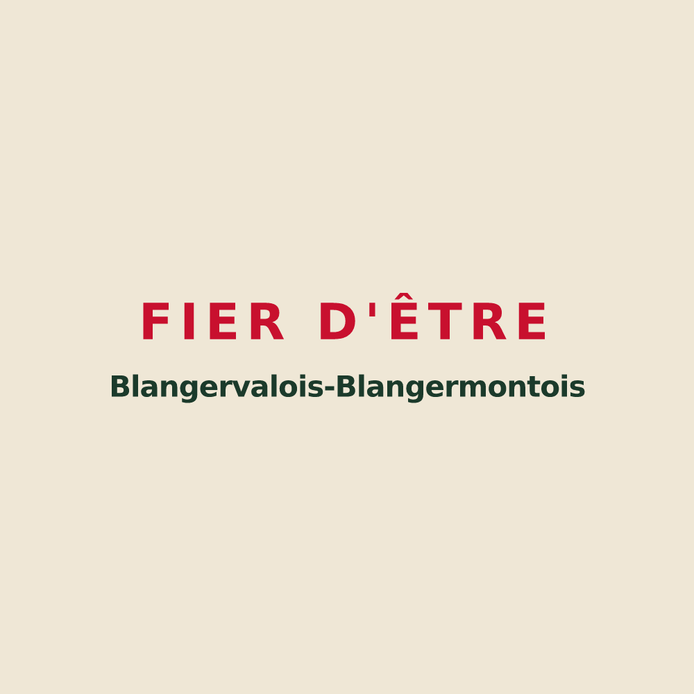Tote bag « Fier d'être Blangervalois-Blangermontois » — design pour Blangerval-Blangermont