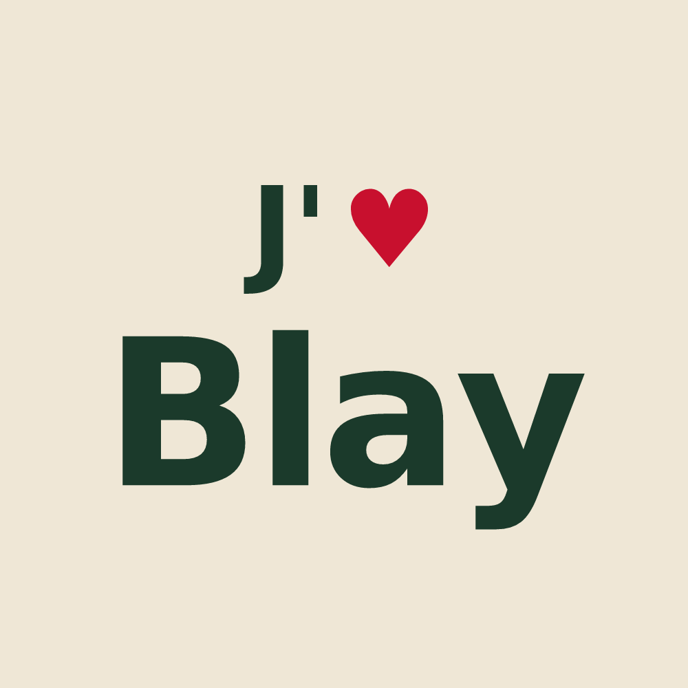 Tote bag personnalisé Blay — design J'aime Blay