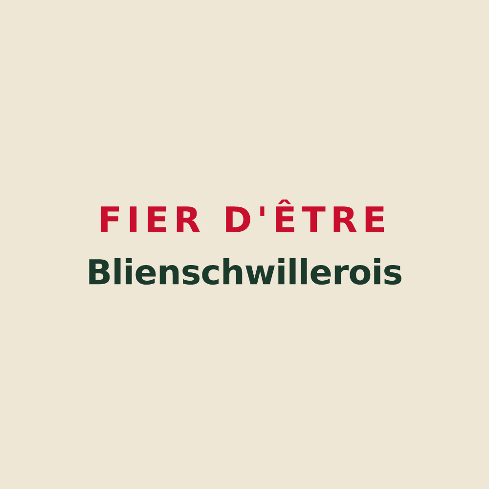 Tote bag « Fier d'être Blienschwillerois » — design pour Blienschwiller