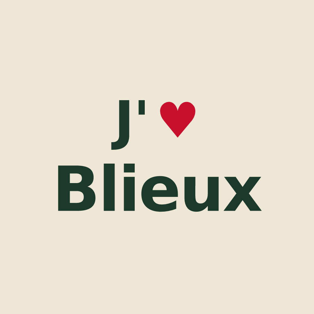 Tote bag personnalisé Blieux — design J'aime Blieux