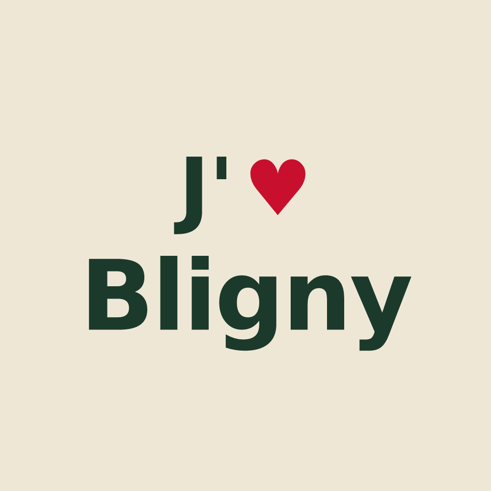 Tote bag personnalisé Bligny — design J'aime Bligny