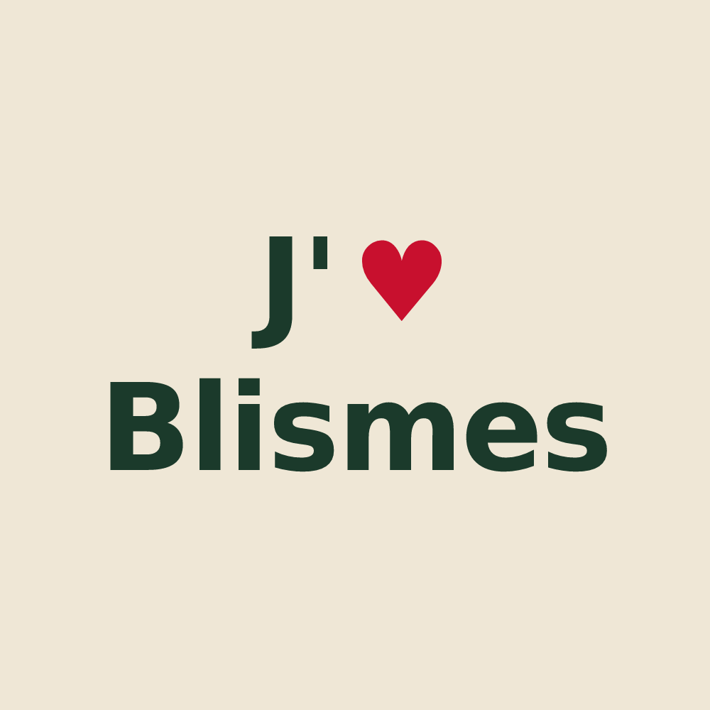Tote bag personnalisé Blismes — design J'aime Blismes