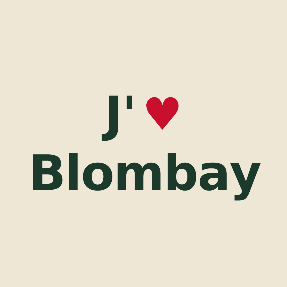 Tote bag personnalisé Blombay — design J'aime Blombay