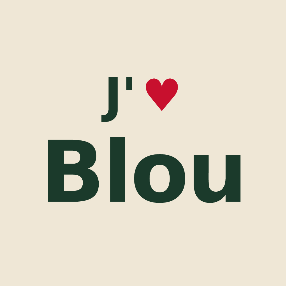 Tote bag personnalisé Blou — design J'aime Blou