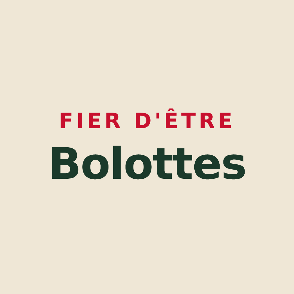 Tote bag « Fier d'être Bolottes » — design pour Blussangeaux