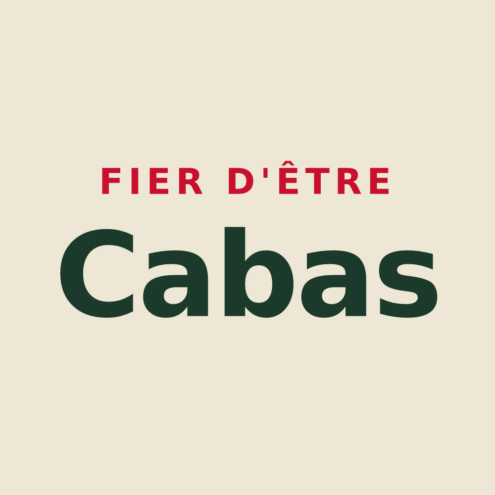 Tote bag « Fier d'être Cabas » — design pour Blye