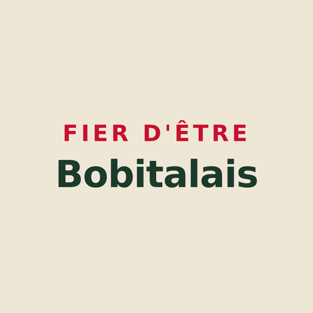 Tote bag « Fier d'être Bobitalais » — design pour Bobital