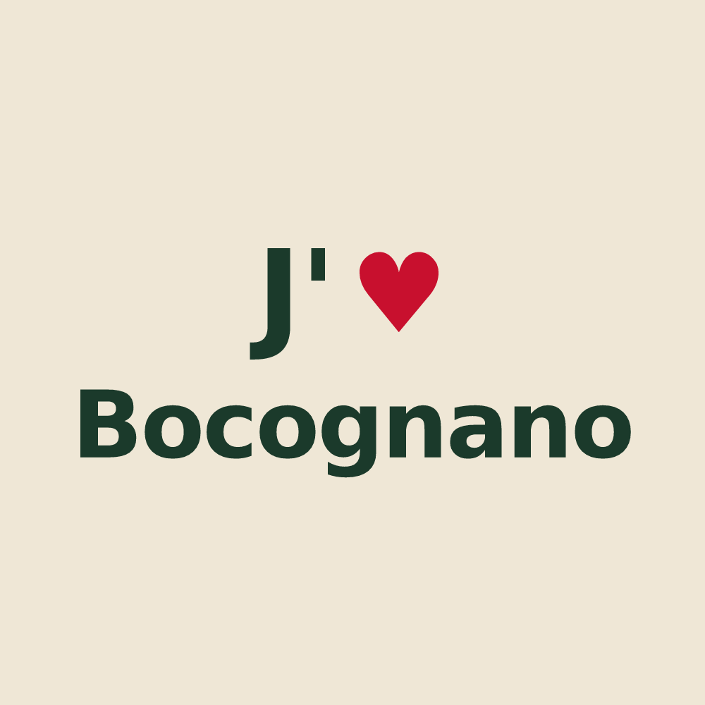Tote bag personnalisé Bocognano — design J'aime Bocognano
