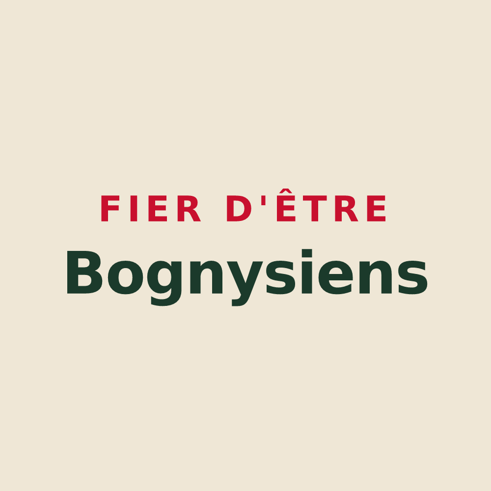 Tote bag « Fier d'être Bognysiens » — design pour Bogny-sur-Meuse