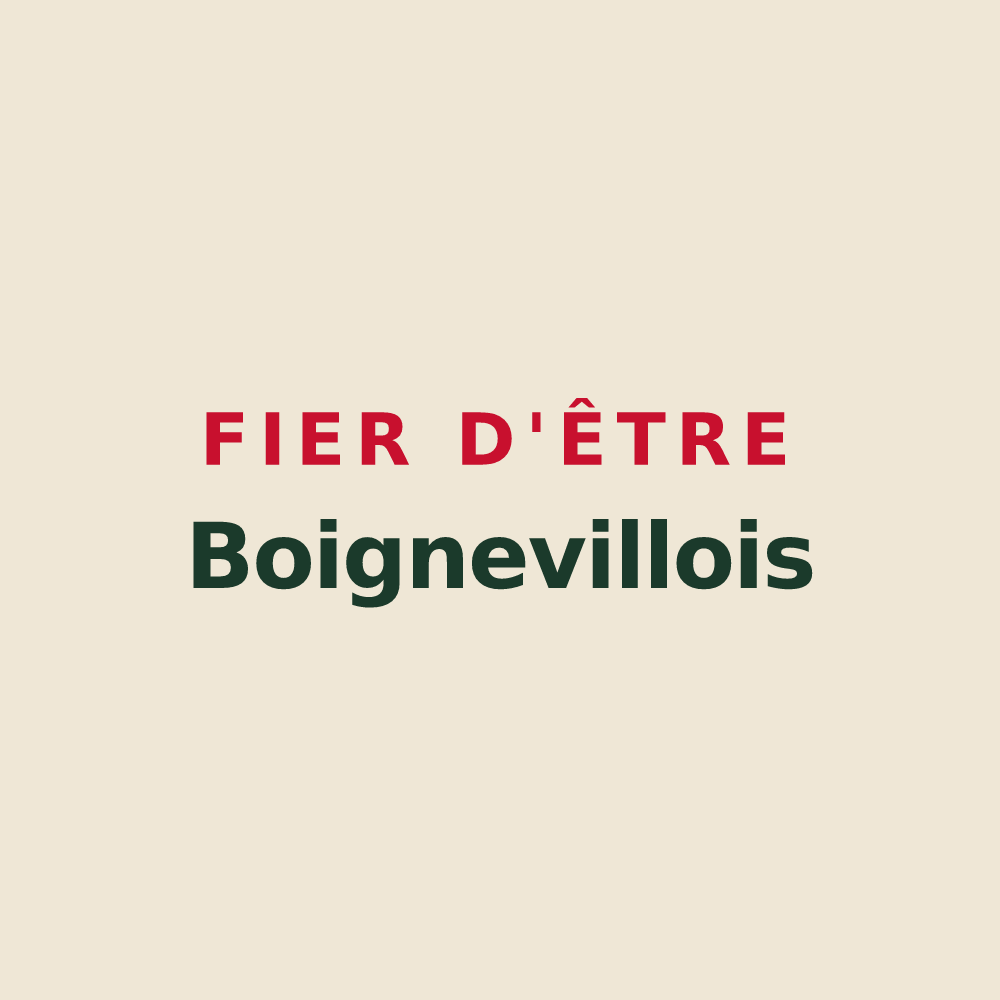 Tote bag « Fier d'être Boignevillois » — design pour Boigneville