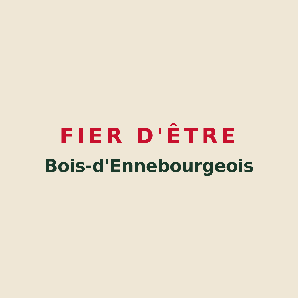 Tote bag « Fier d'être Bois-d'Ennebourgeois » — design pour Bois-d'Ennebourg