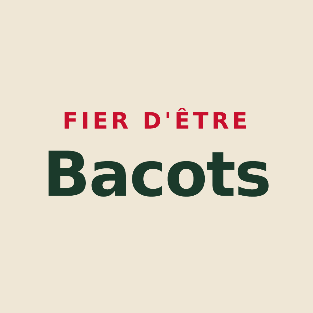 Tote bag « Fier d'être Bacots » — design pour Bois-le-Roi