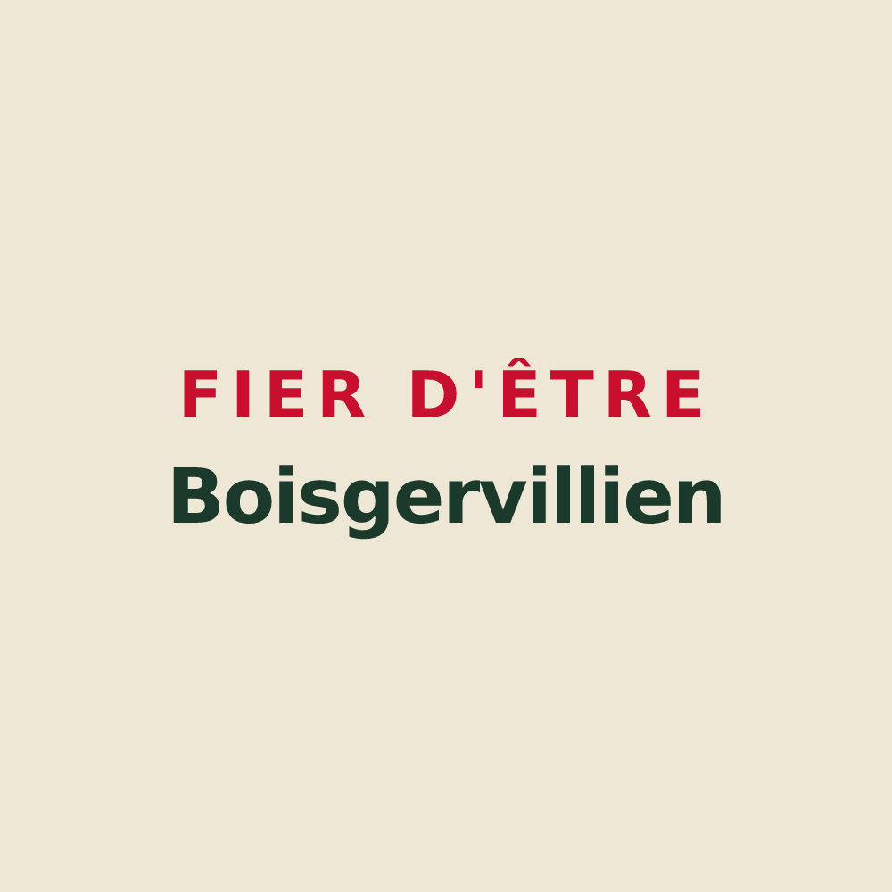 Tote bag « Fier d'être Boisgervillien » — design pour Boisgervilly