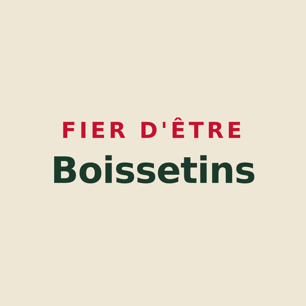 Tote bag « Fier d'être Boissetins » — design pour Boissets