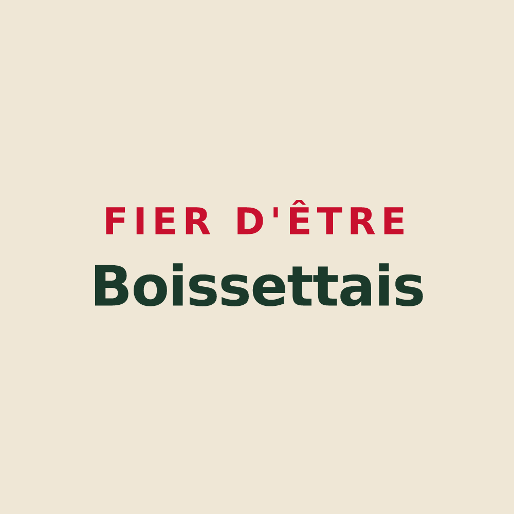 Tote bag « Fier d'être Boissettais » — design pour Boissettes