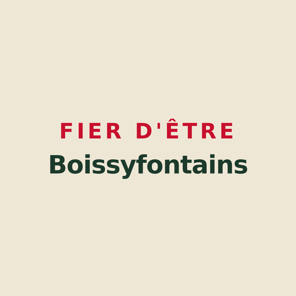 Tote bag « Fier d'être Boissyfontains » — design pour Boissy-le-Repos